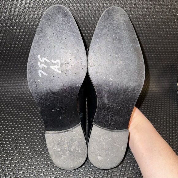 Everlane Slip On Black Leather Tassel The Modern Loafer Mule Women’s Size 6 - Picture 7 of 8